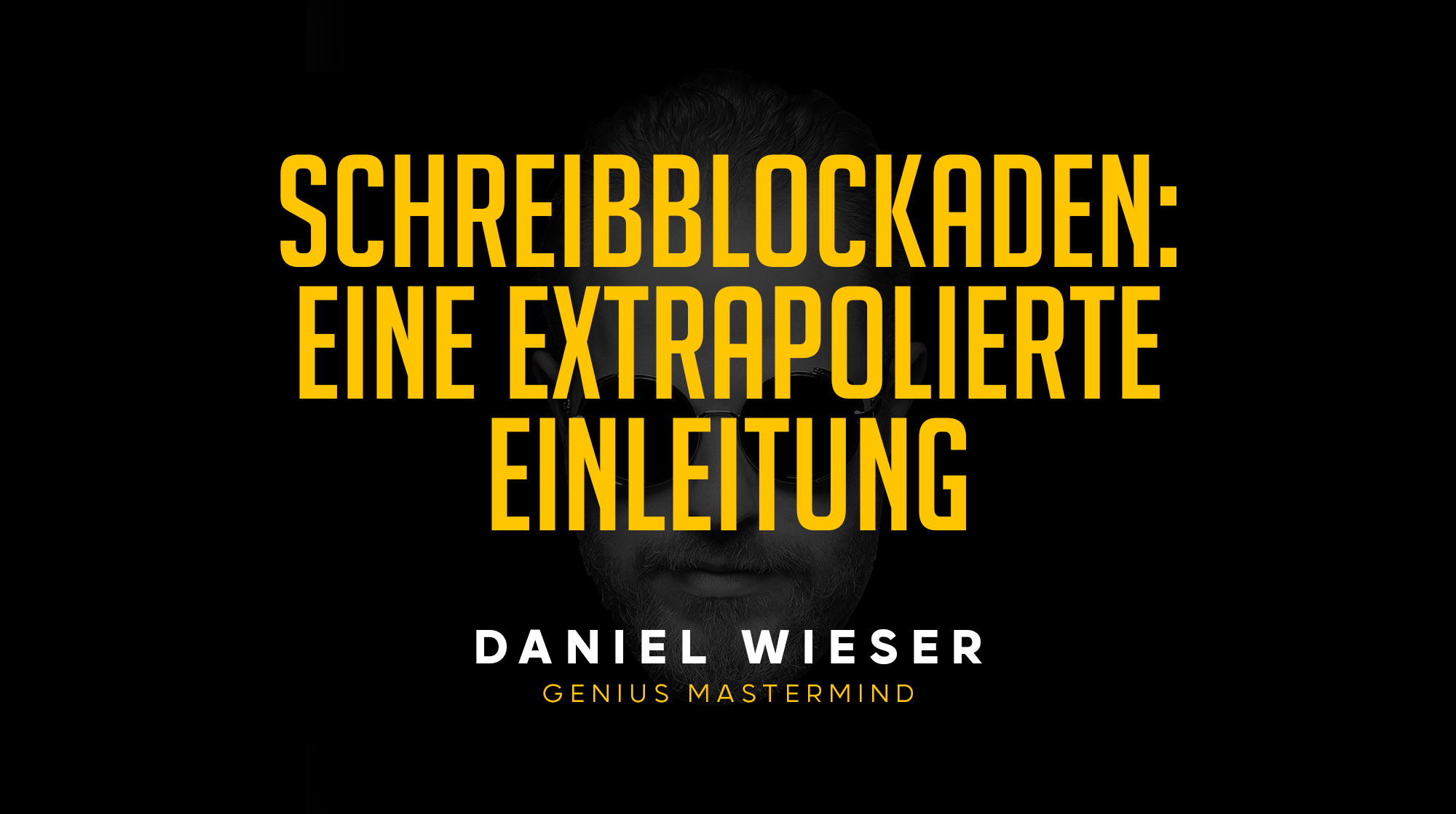 Daniel Wieser: Schreibblockaden